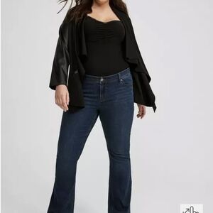 Torrid Brushed Ponte Drape Jacket